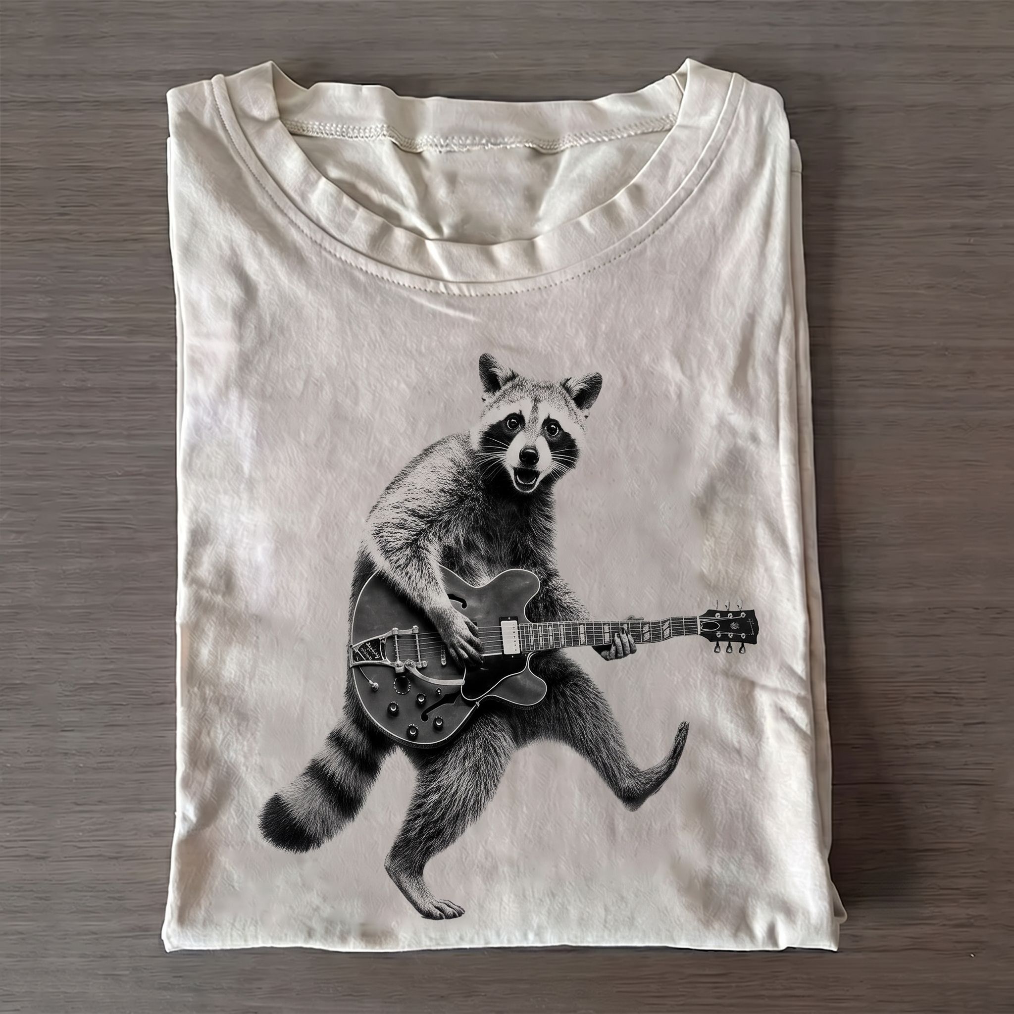 Retro Rock Raccoon T-shirt