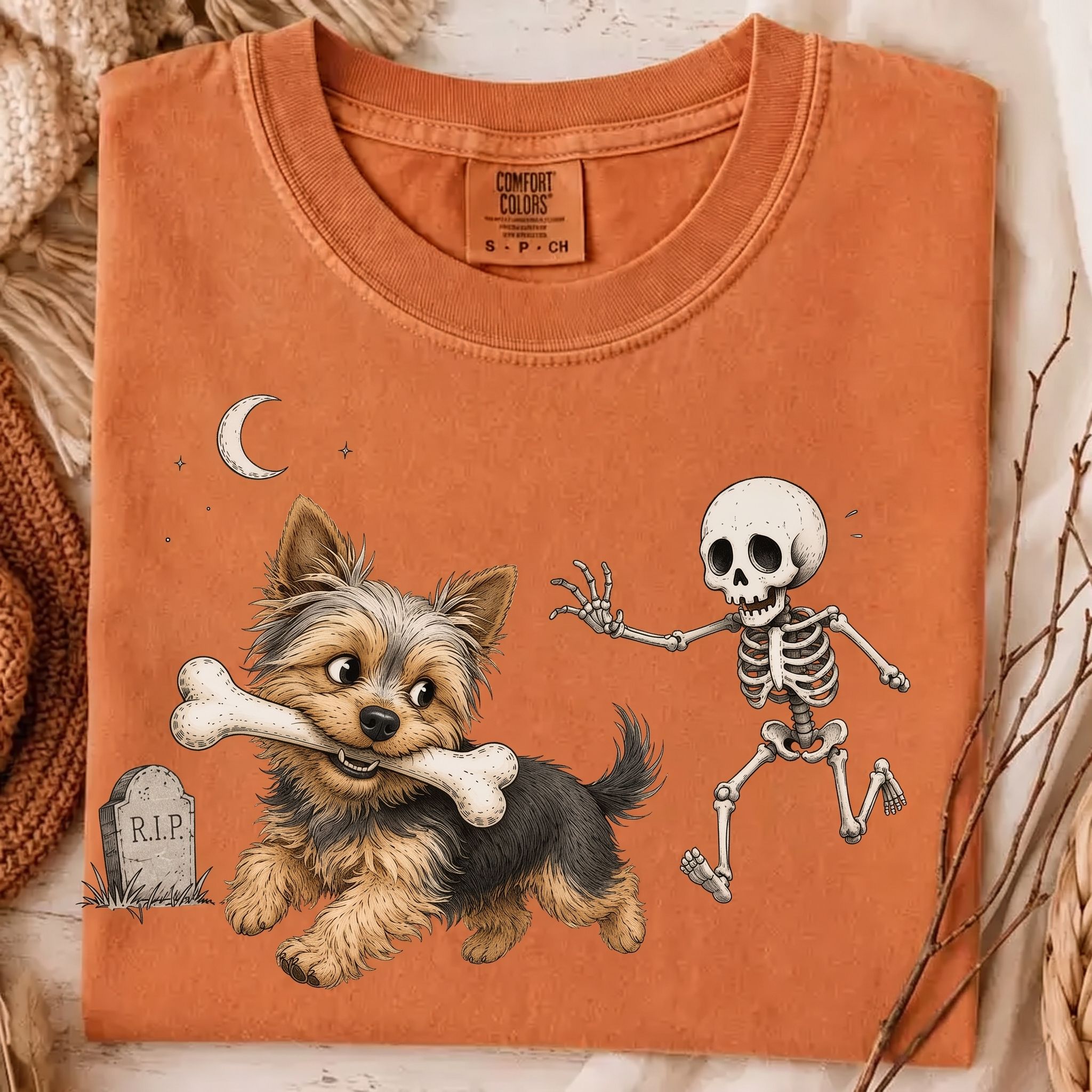 Funny Yorkshire Terrier Halloween T-shirt