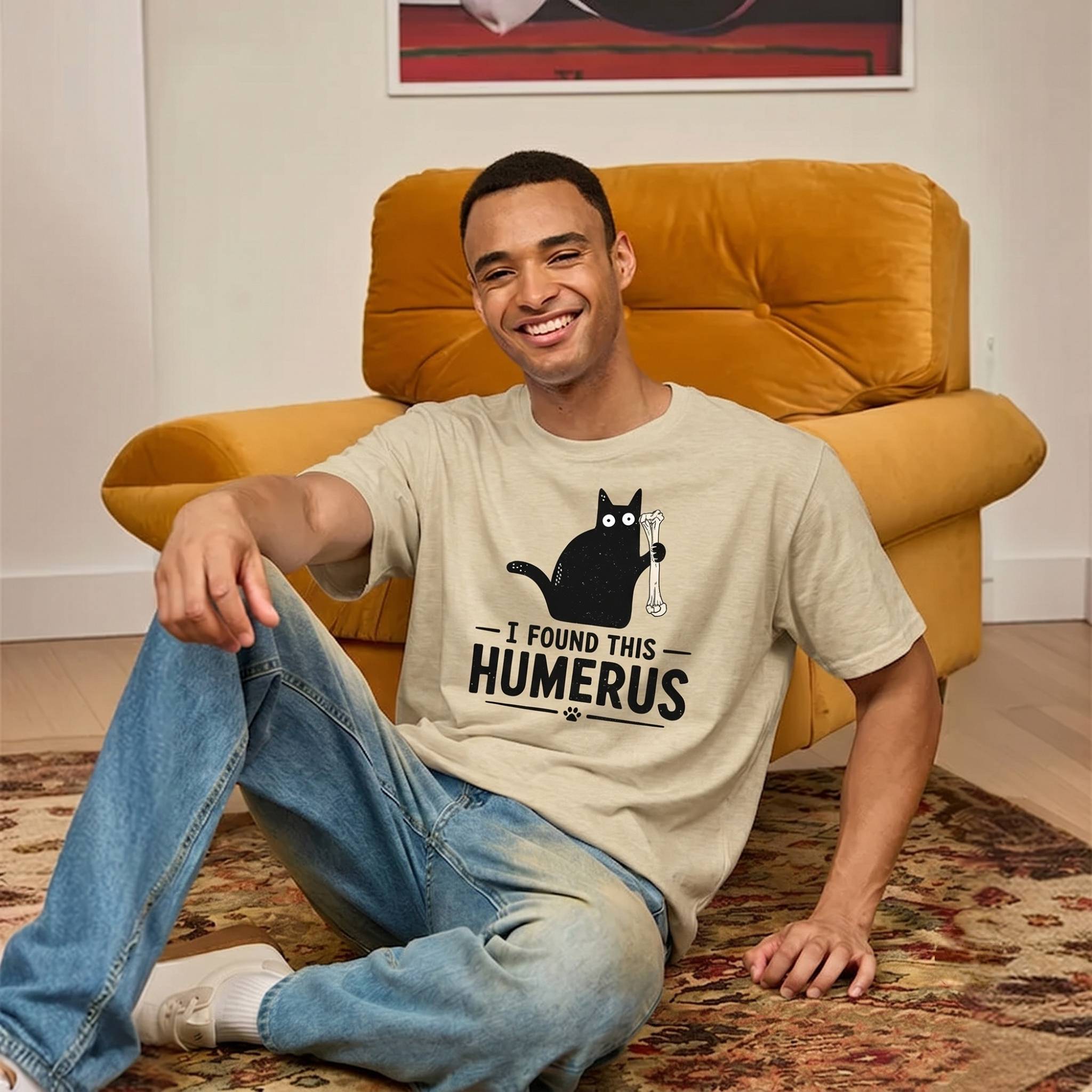 I Found This Humerus Ultra Soft Heather Tee