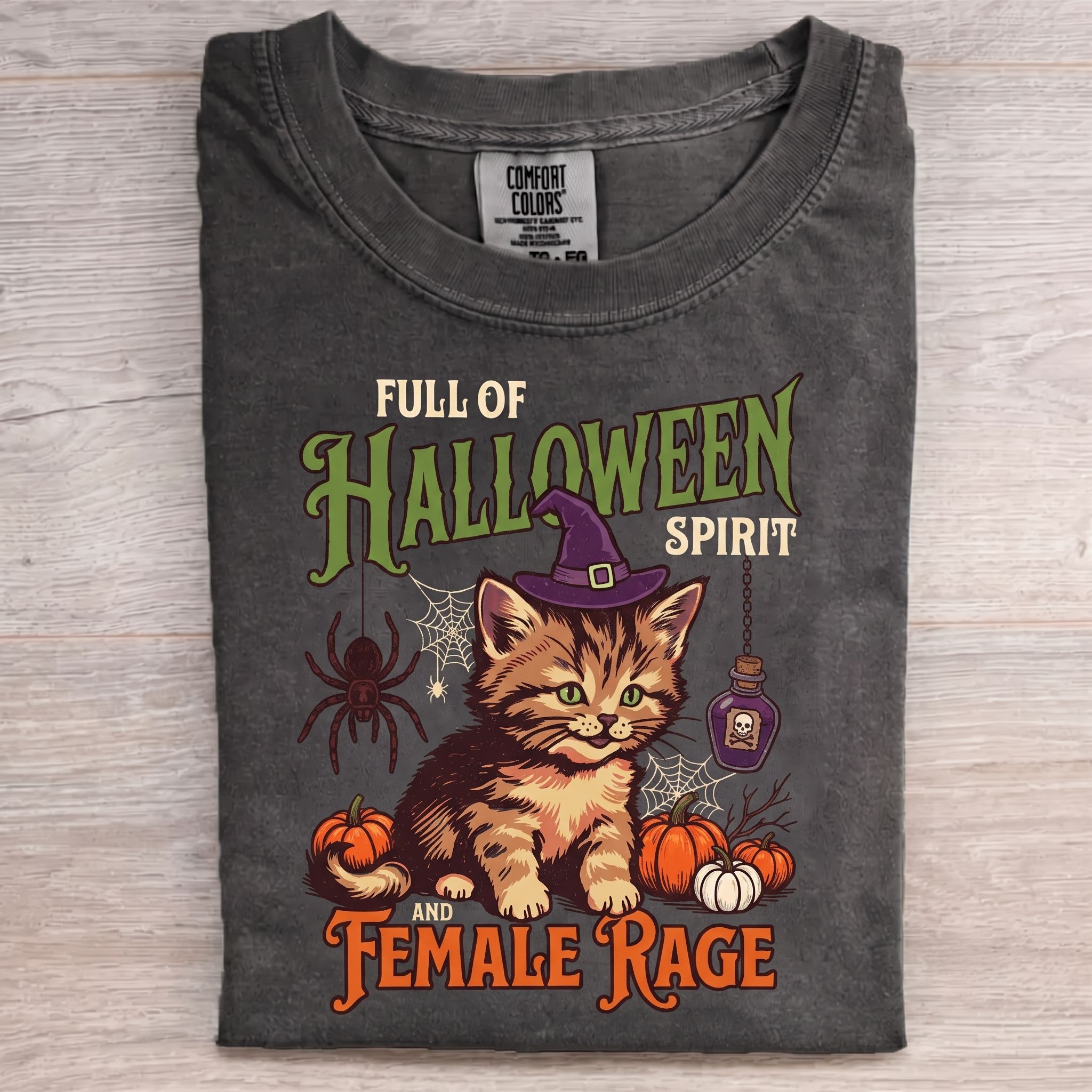 Halloween Spirit and Female Rage T-shirt