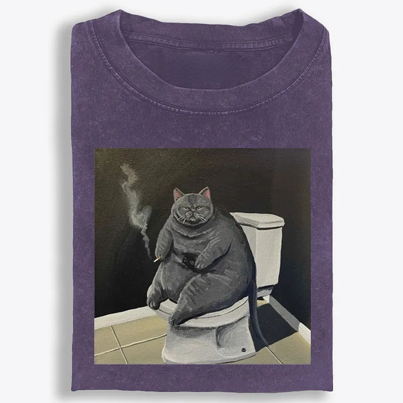 Smokin’ Solitude Retro Washed T-Shirt | 100% Cotton | Streetwear Essential