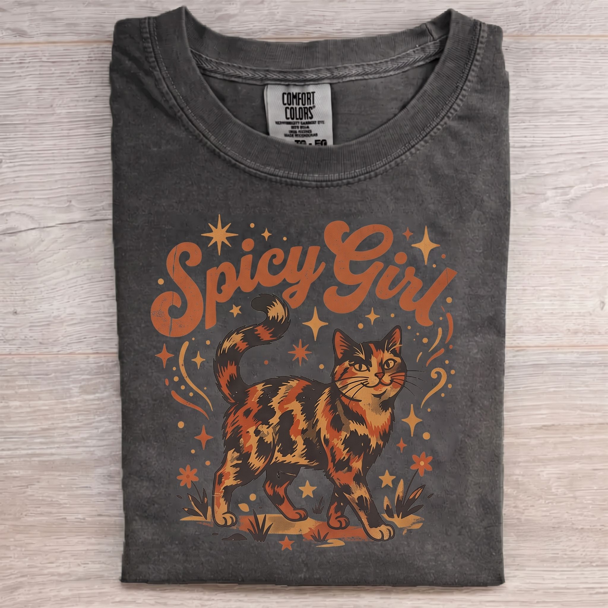 Spicy Girl Tortie Cat T-shirt