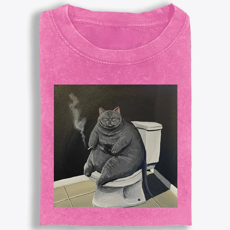 Smokin’ Solitude Retro Washed T-Shirt | 100% Cotton | Streetwear Essential