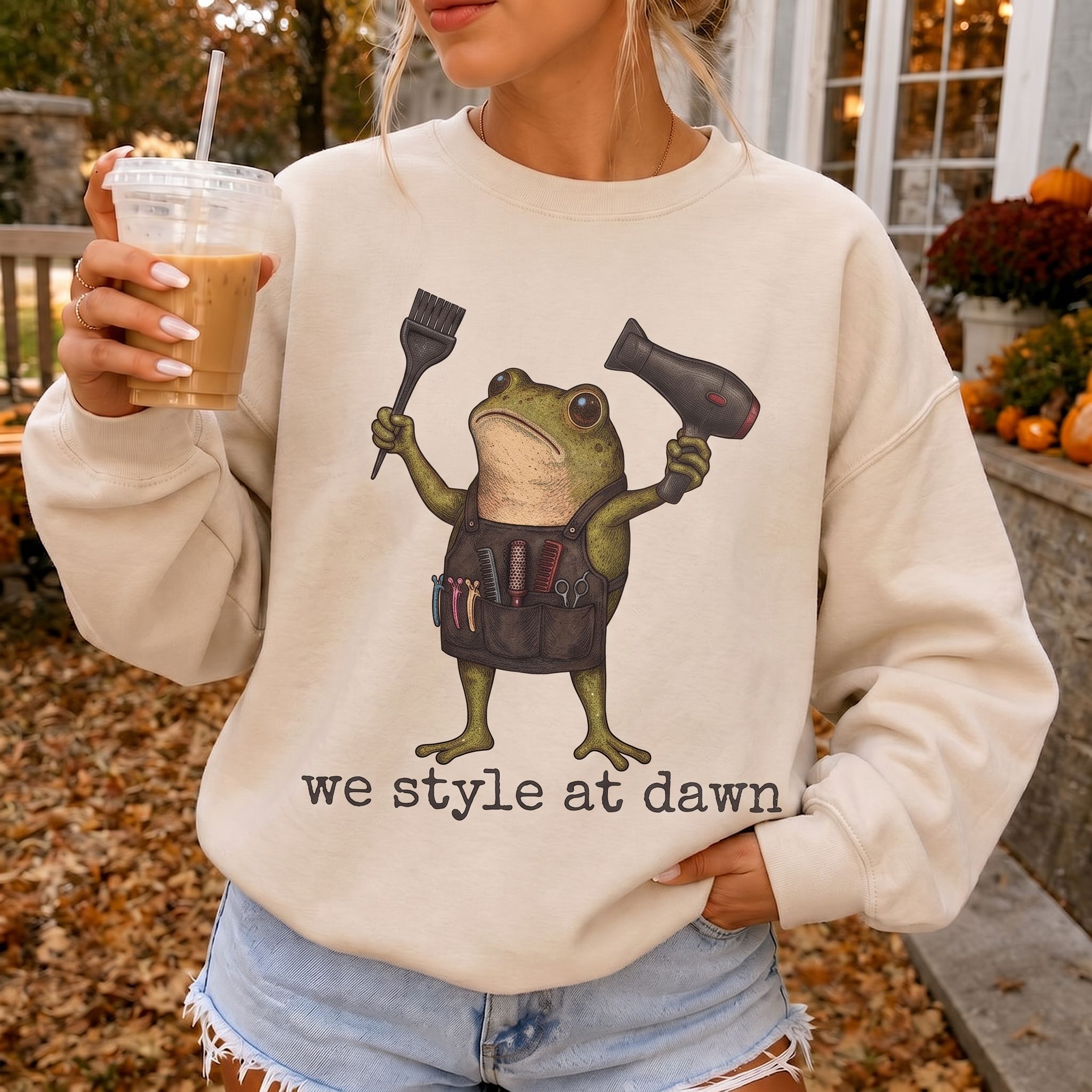 We Style At Dawn Hair Stylist Sweatshirt