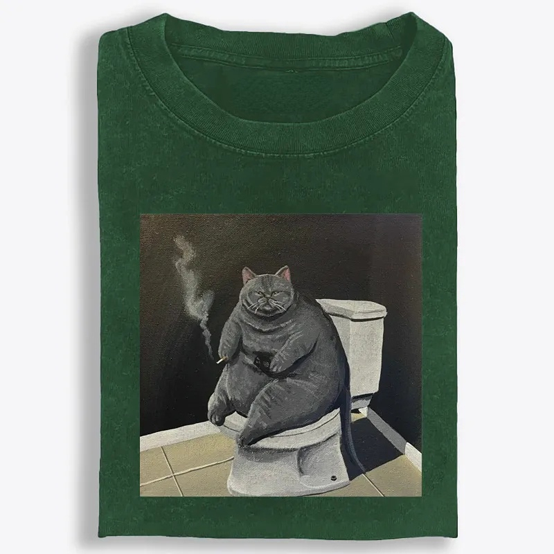 Smokin’ Solitude Retro Washed T-Shirt | 100% Cotton | Streetwear Essential