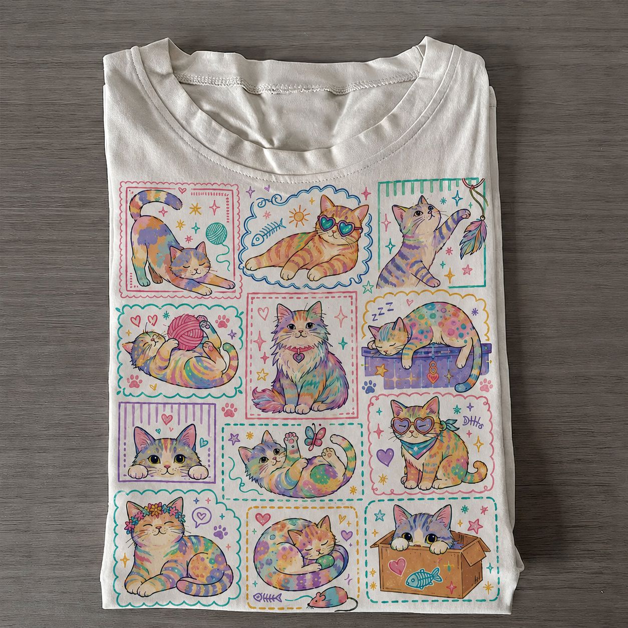 Pastel Kawaii Cat T-shirt