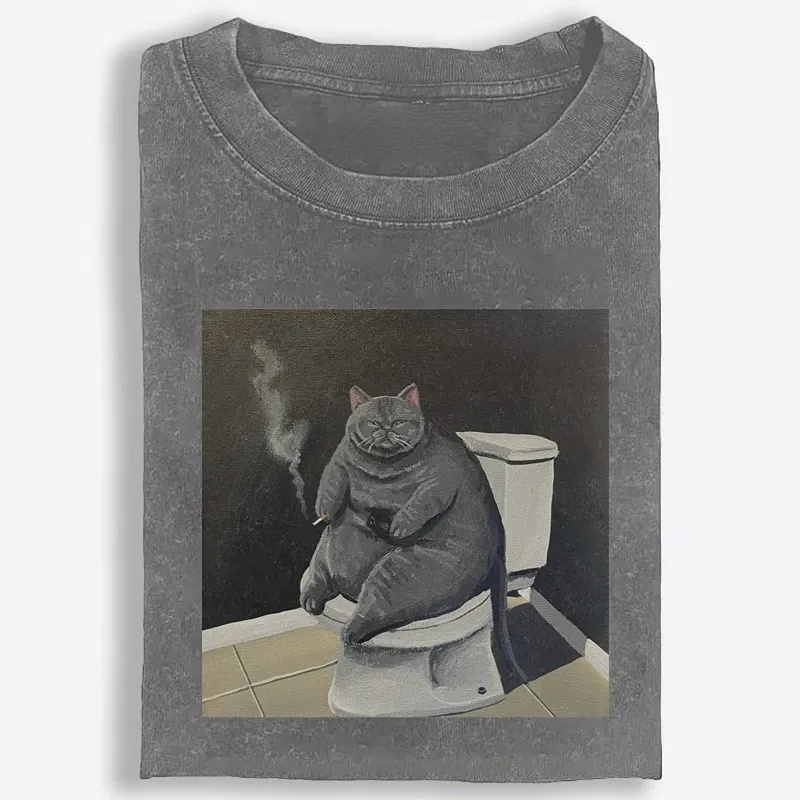 Smokin’ Solitude Retro Washed T-Shirt | 100% Cotton | Streetwear Essential