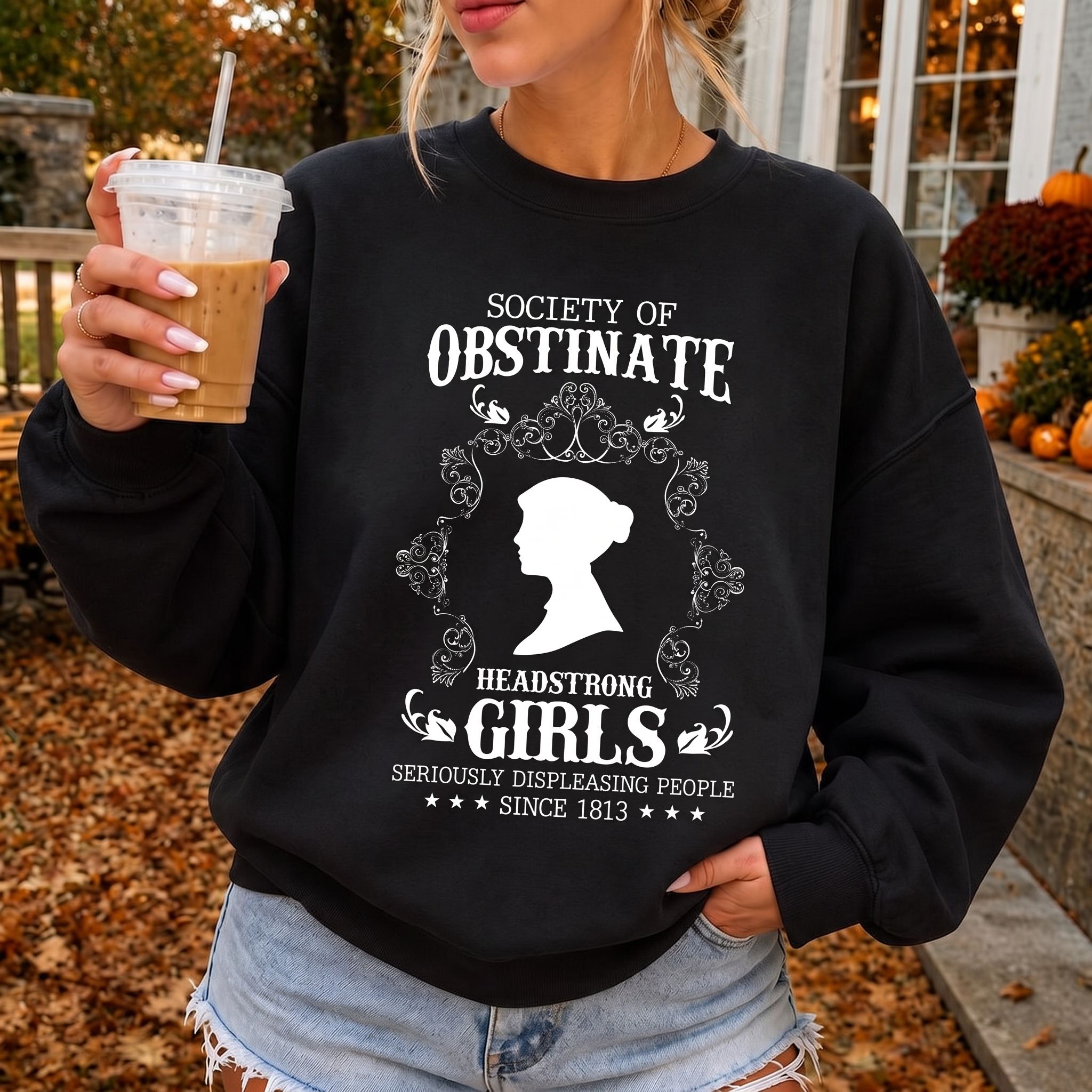 Society Of Obstinate Headstrong Girls Unisex Washed Sweatshirt
