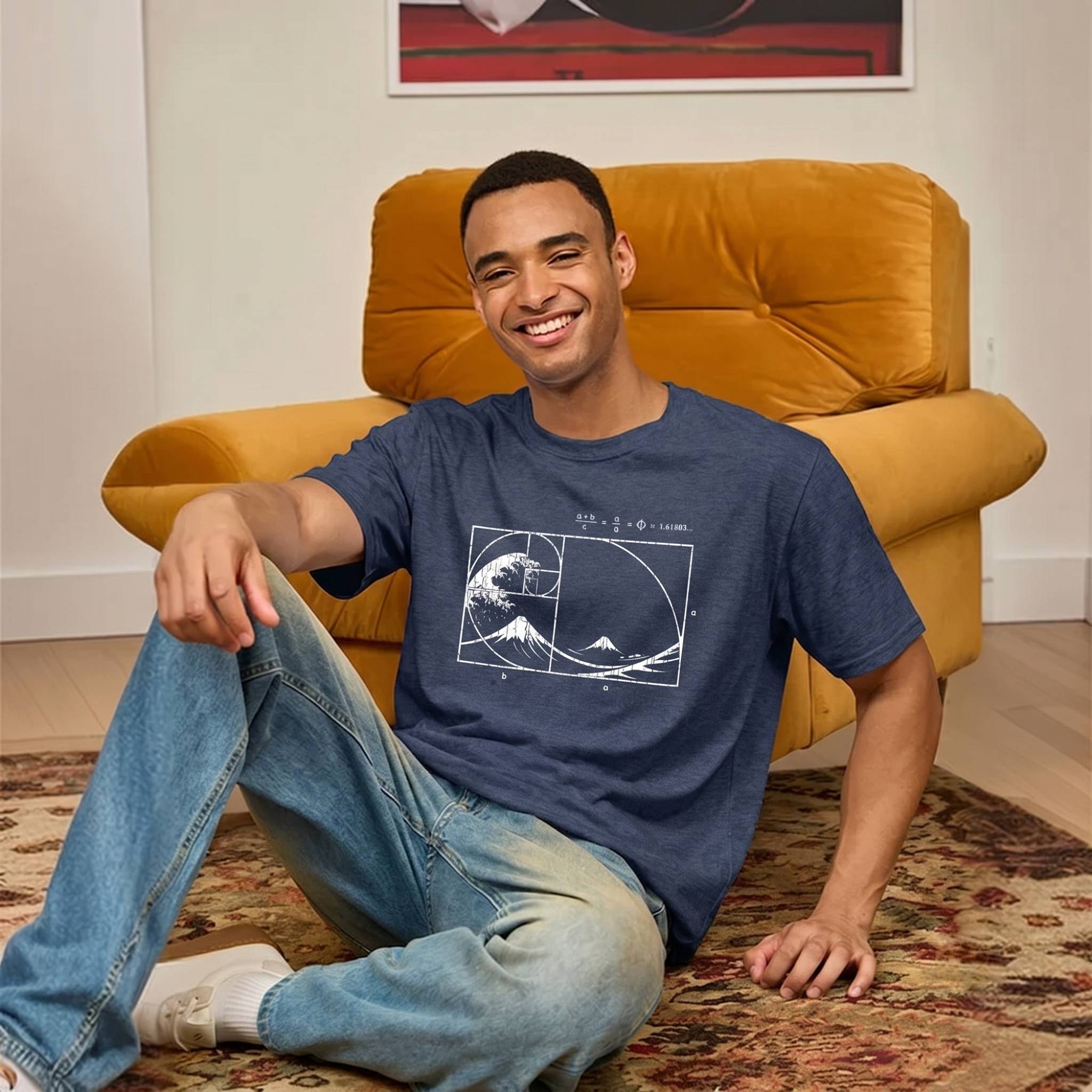 The Great Fibonacci Wave Ultra Soft Heather Tee