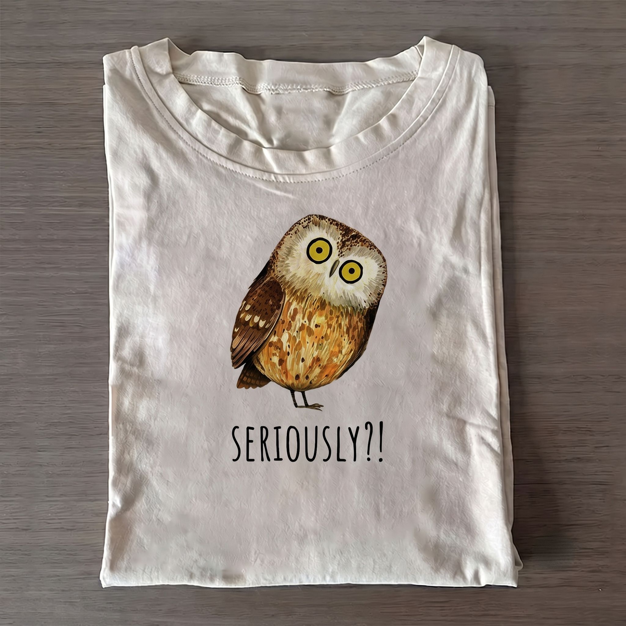 Seriously Confused Owl Meme Art Classic T-shirt