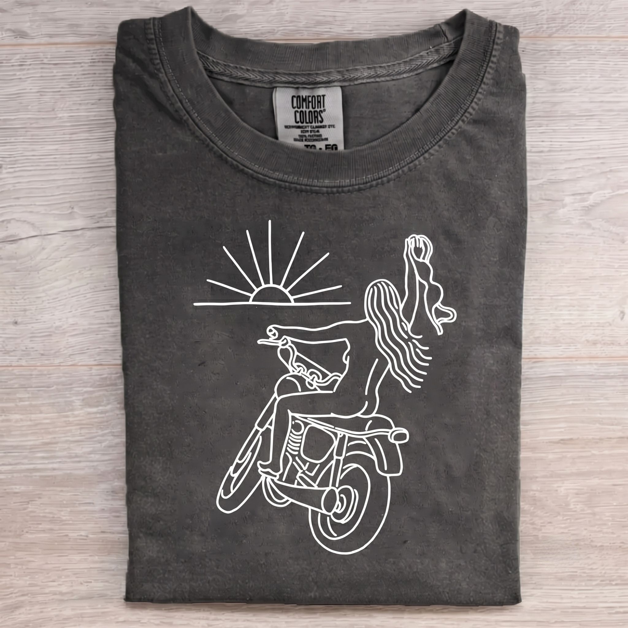 Naked Girl On Ride T-shirt