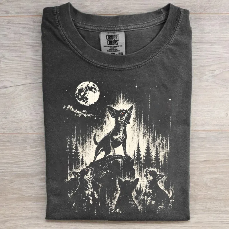Gothic Chihuahua Vintage T-shirt