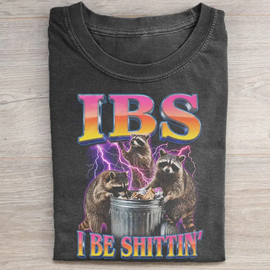 I Be Shittin Funny Raccoon Meme T-shirt
