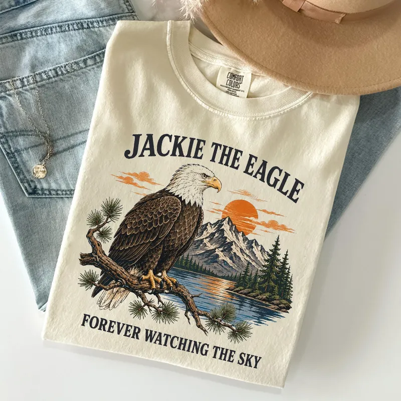 Jackie Bald Eagle Forever Watching The Sky T-shirt