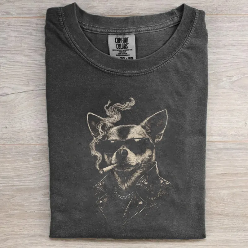 Smoking Chihuahua T-shirt