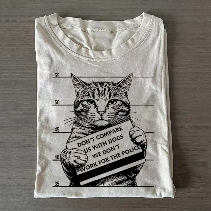 Funny Cat Vs Dog Joke T-shirt