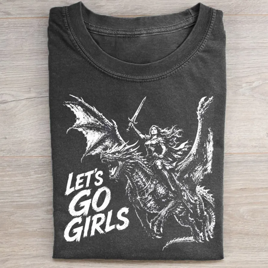 Warrior Woman Dragon Rider T-shirt
