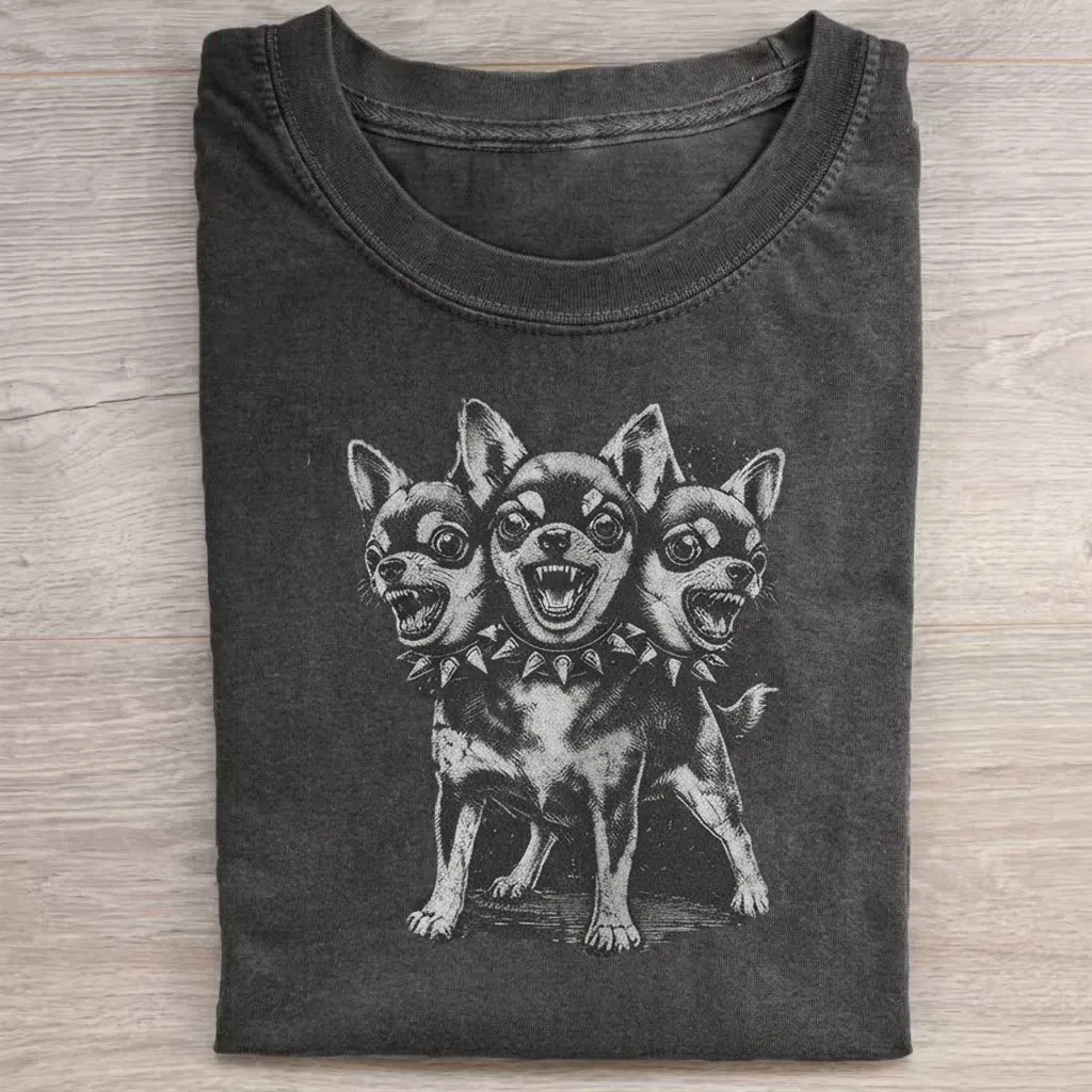 Vintage Cerberus Chihuahua T-Shirt