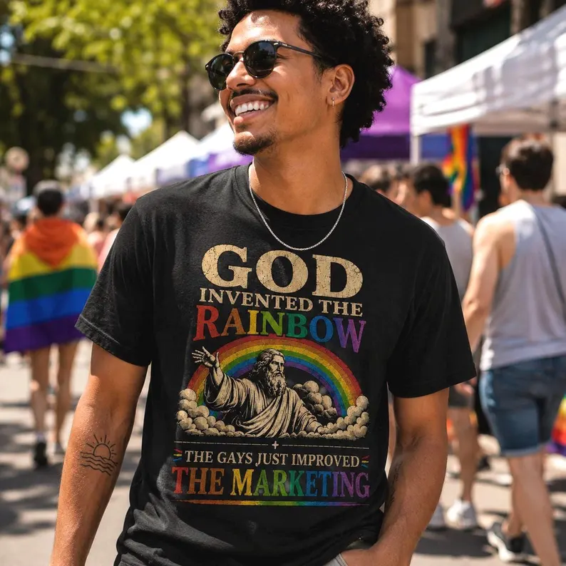 God Invented the Rainbow T-Shirt