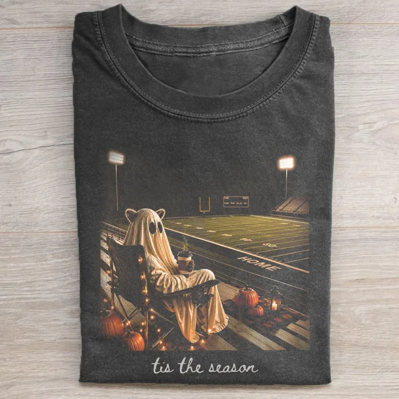 Tis the Season Football Raccoon T-shirt