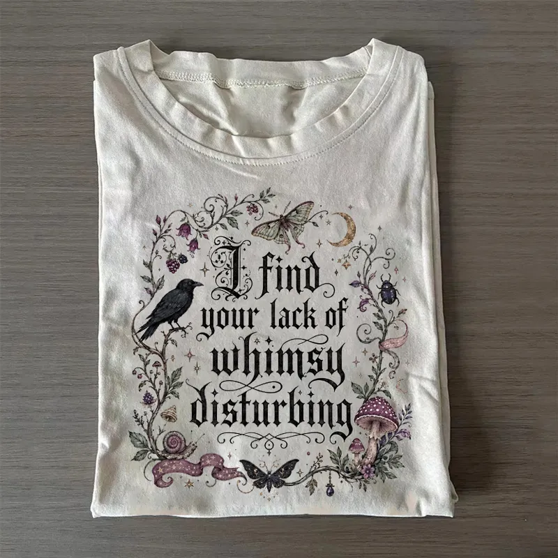Lack of Whimsy Crow Fall Halloween T-shirt