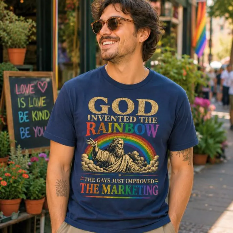 God Invented the Rainbow T-Shirt