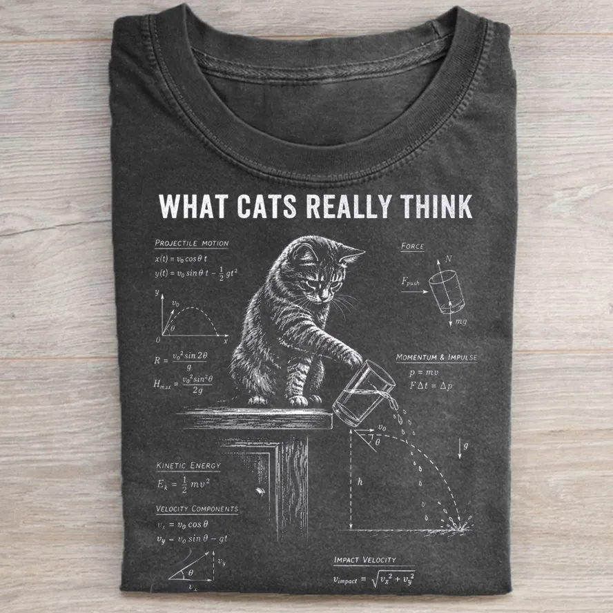 Funny Cat Physics T-shirt