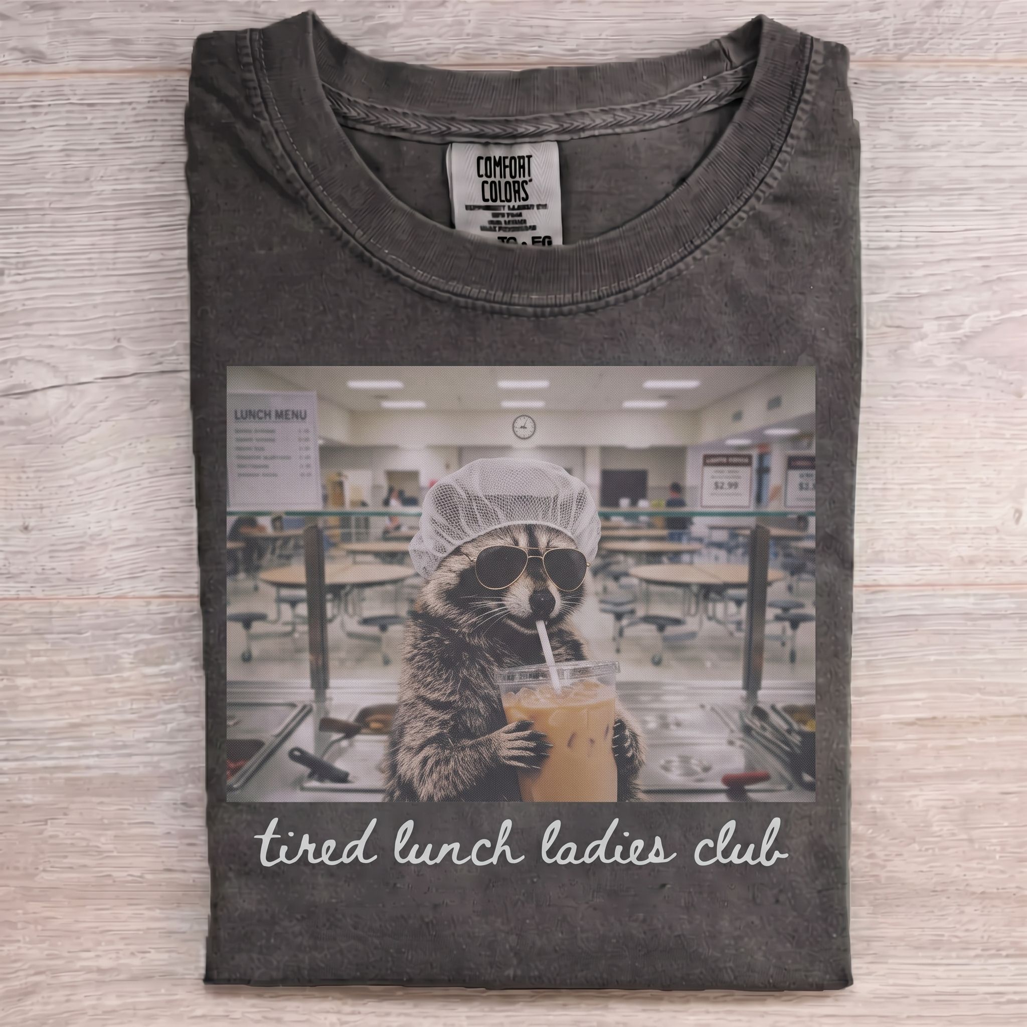 Lunch Lady Raccoon T-shirt
