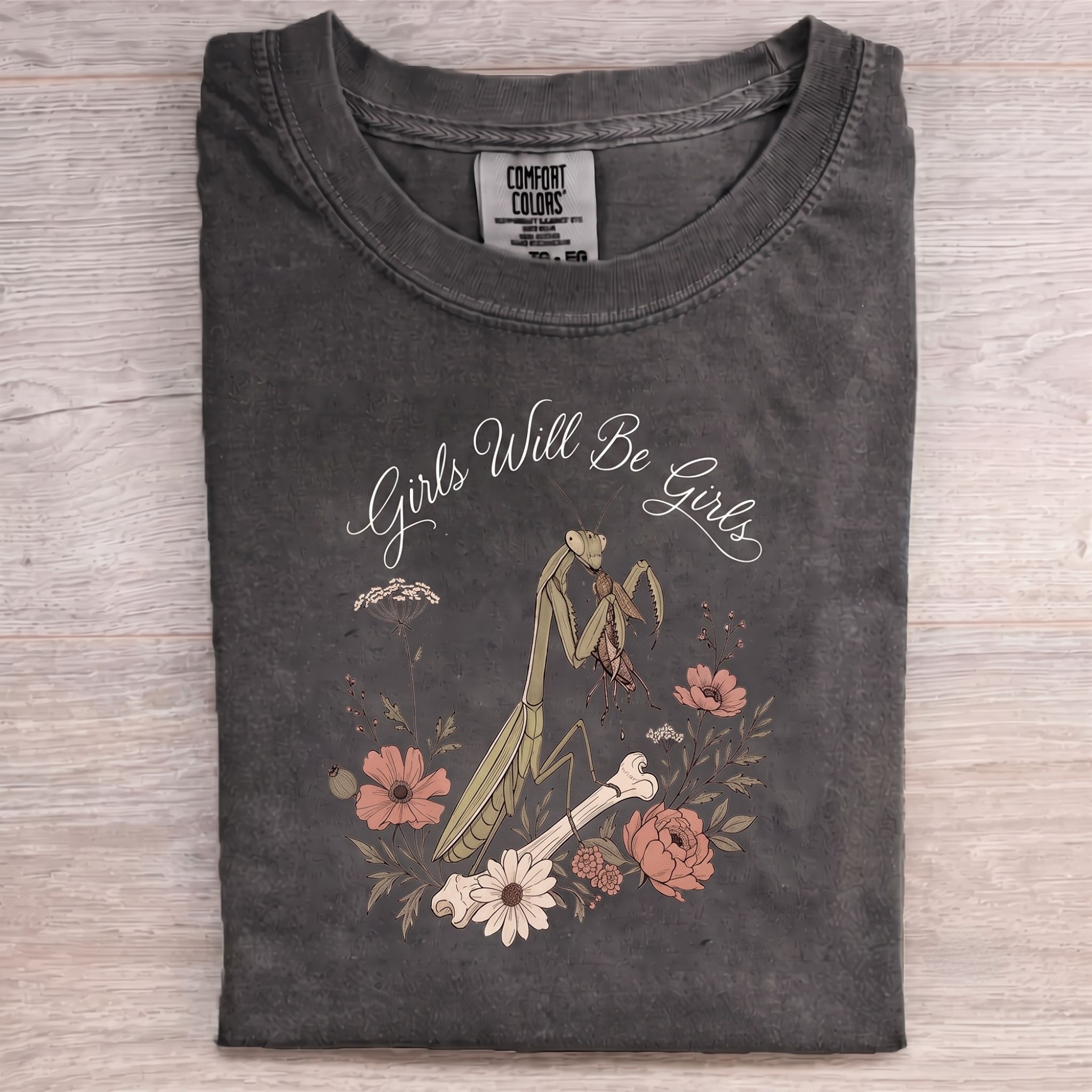 Girls Will Be Girls Unisex Washed T-shirt