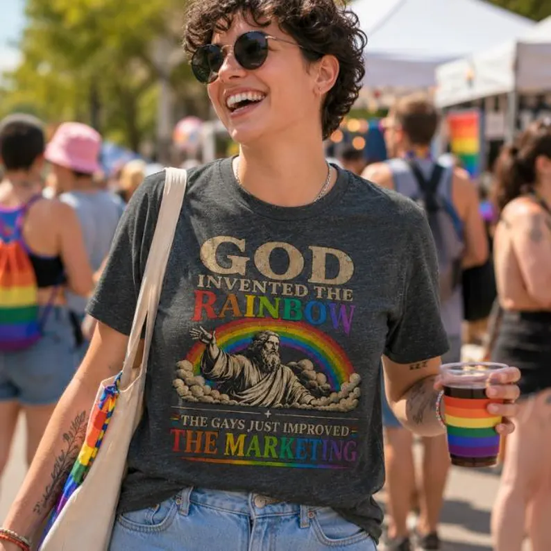 God Invented the Rainbow T-Shirt