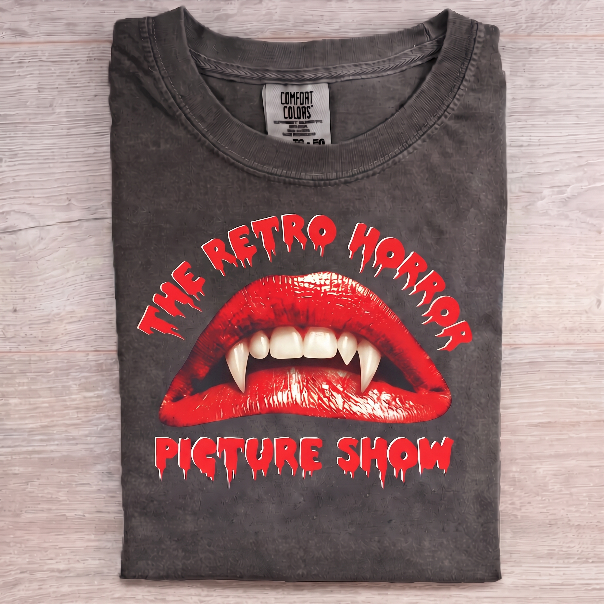 Retro Horror Picture Show Lips T-shirt