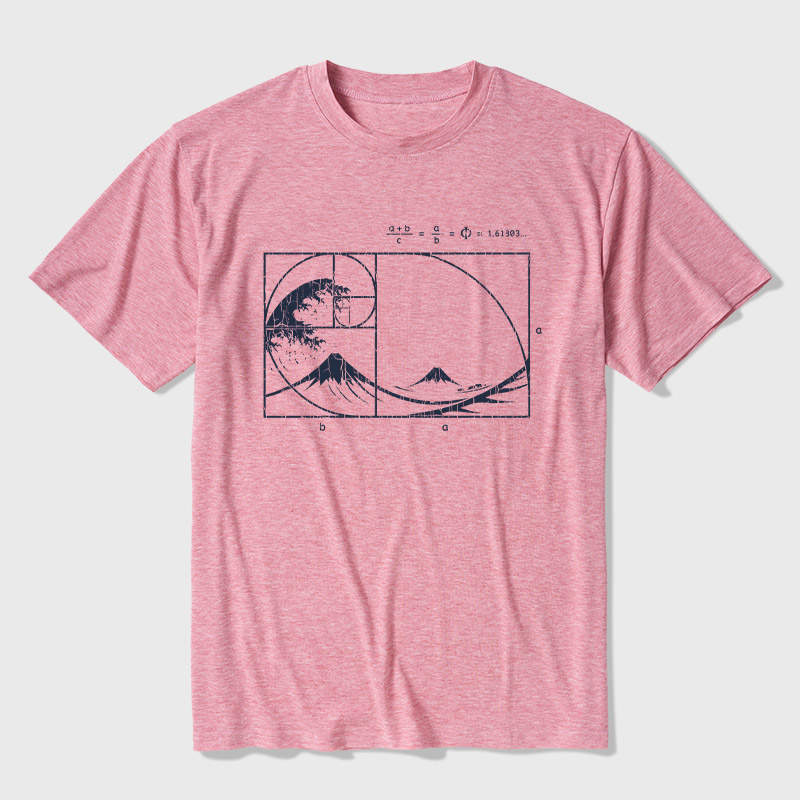 The Great Fibonacci Wave Ultra Soft Heather Tee