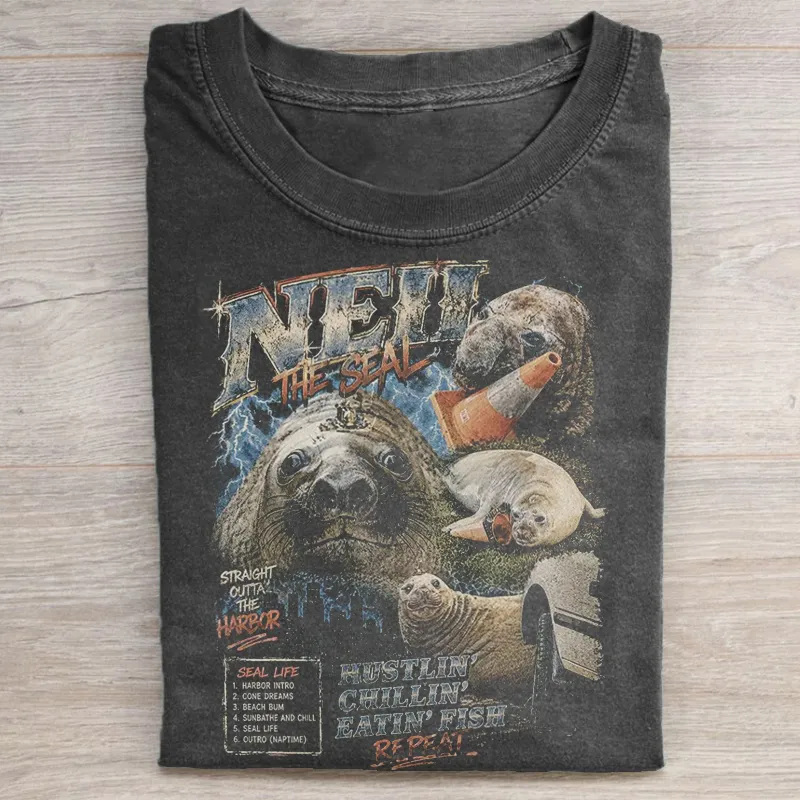 Neil The Seal Moon T-shirt