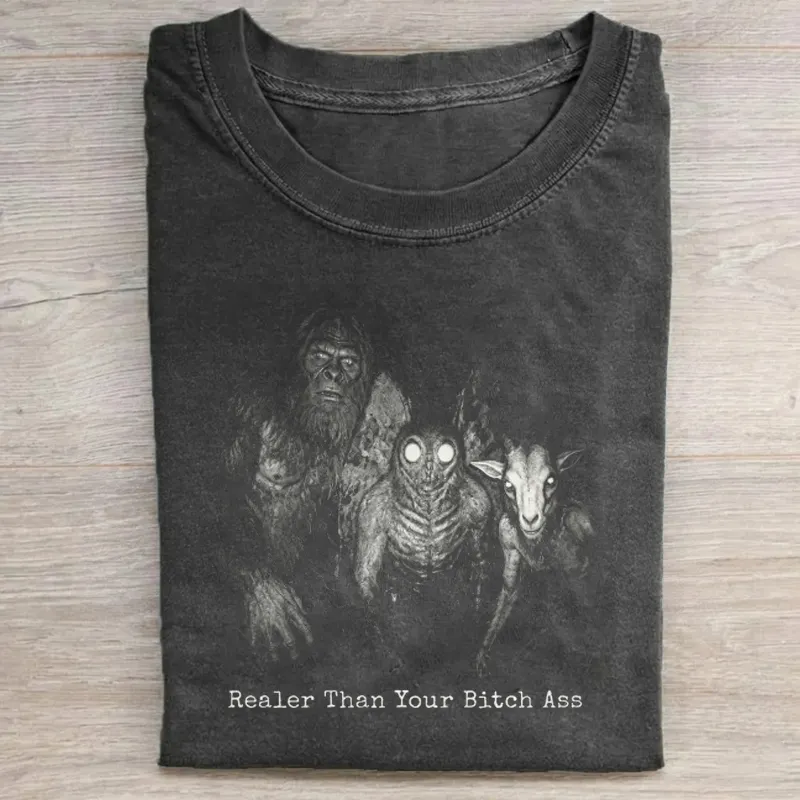 Funny Mothman & Bigfoot & Goatman Cryptid T-Shirt