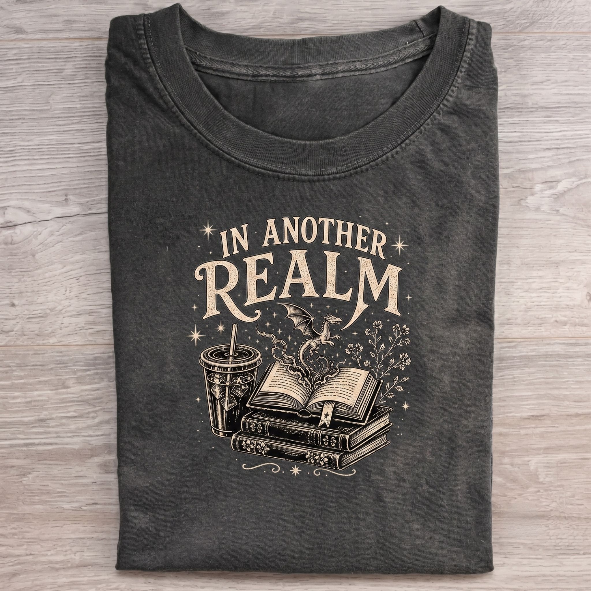Fantasy Reader Unisex Washed T-shirt