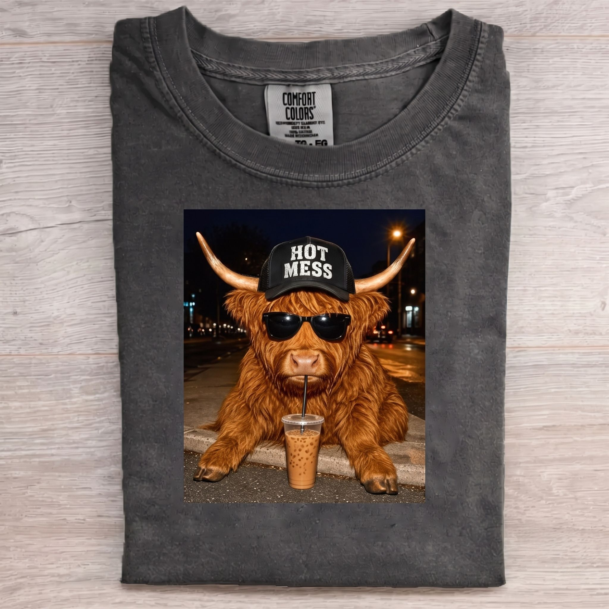 Hot Mess Highland Cow T-Shirt