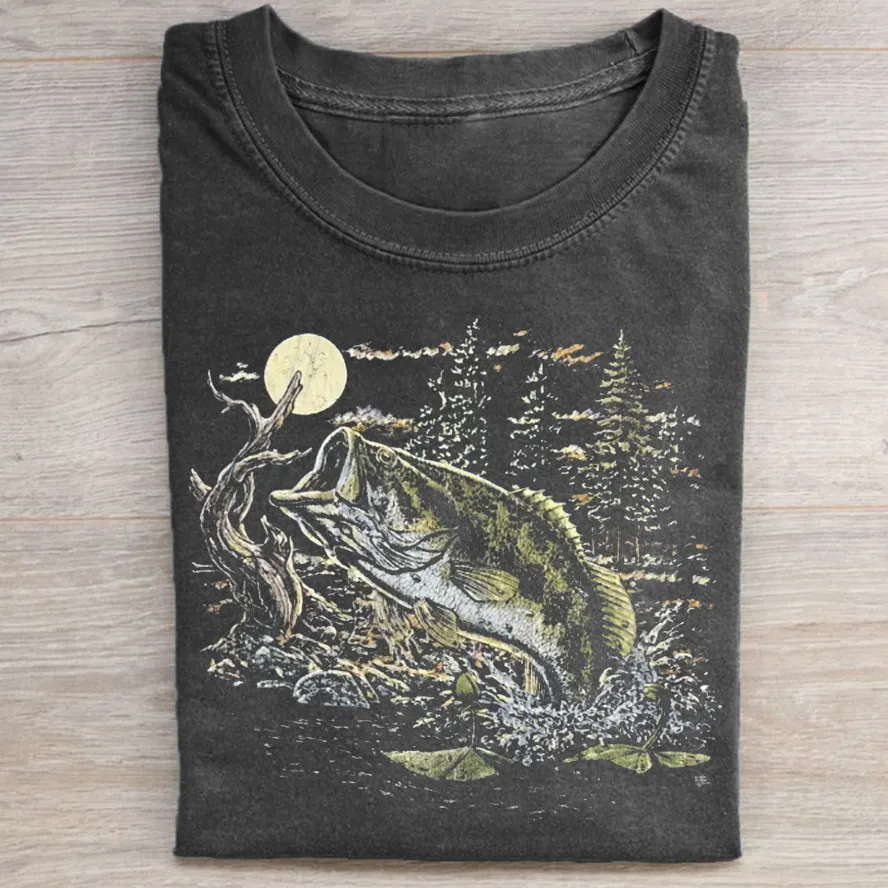 Vintage Bass 90s Fishing T-shirt