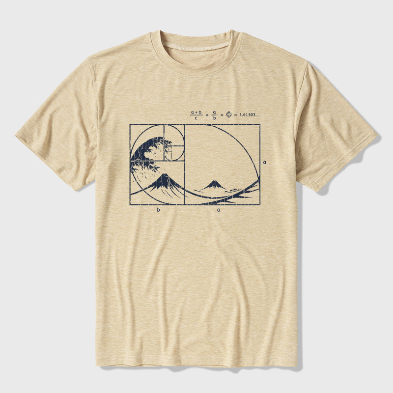 The Great Fibonacci Wave Ultra Soft Heather Tee