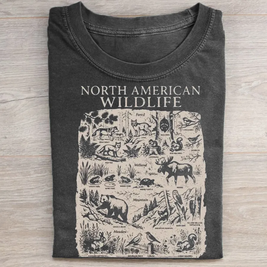 North American Wildlife Vintage 90s T-shirt