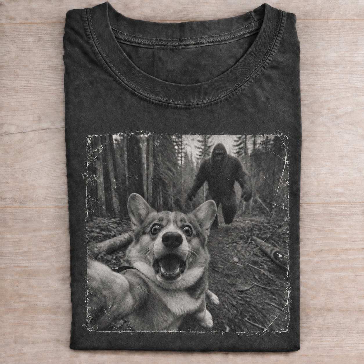 Bigfoot And 90s Dog Meme T-Shirt 
