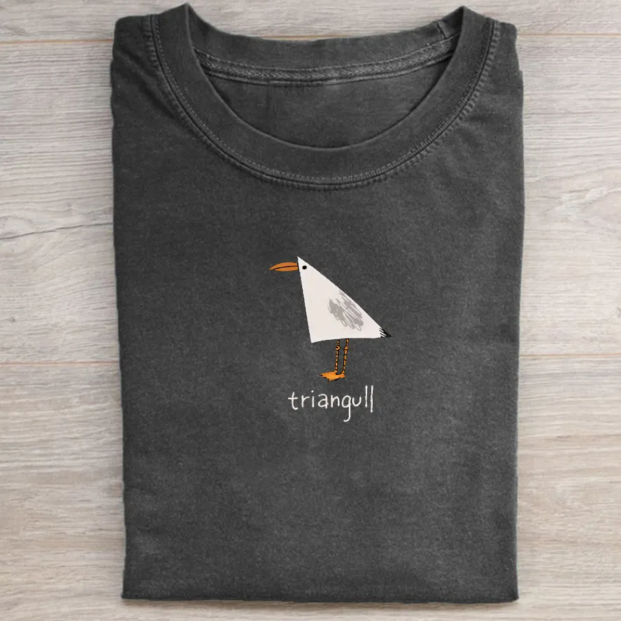 Triangull Triangle Seagull Bird Pun T-shirt