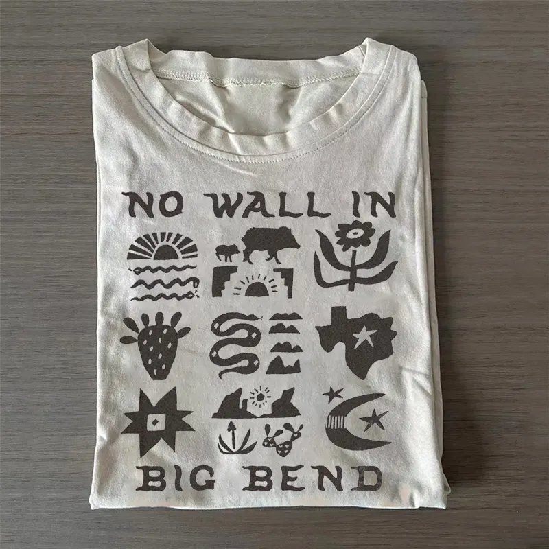 No Wall In Big Bend Protect Public Lands T-Shirt