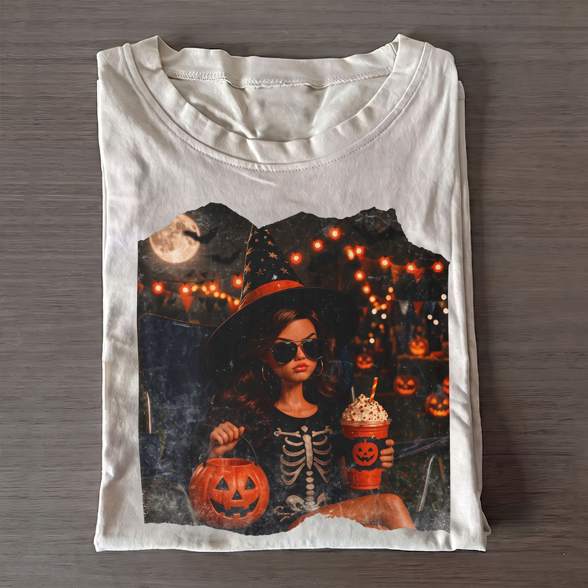 Funny Halloween Doll Face T-Shirt