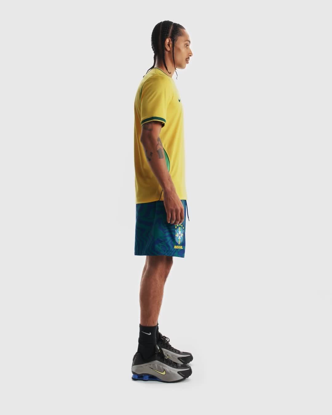 2026 Brazil National Team Home Fan Edition Quick-Drying Short-Sleeve Football Jersey