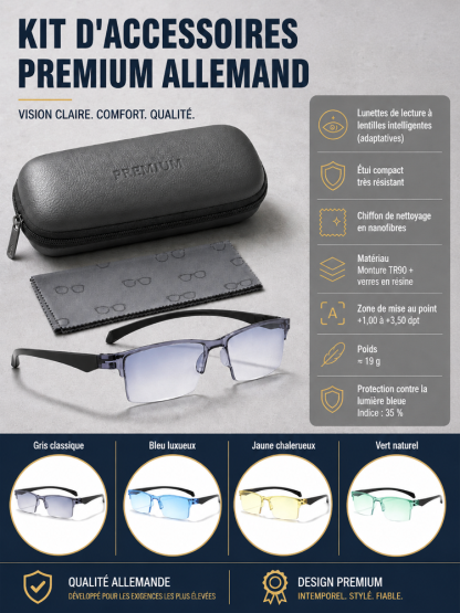 Lunettes de lecture sans monture SL, ultra-légères, anti-lumière bleue, à réglage automatique