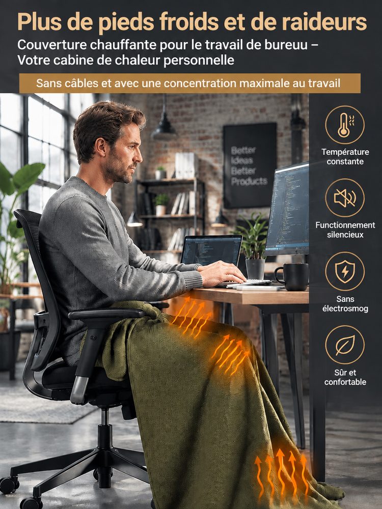 Couverture thermique pour le corps en graphène✨Chaleur En 1 Seconde ! C'est le cocon parfait pour affronter l'hiver glacial sans se ruiner. 🫂