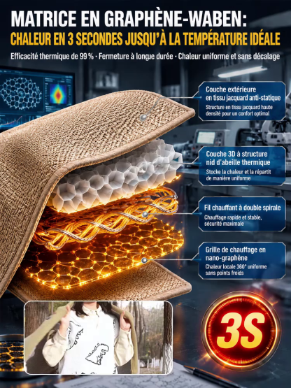 Couverture thermique pour le corps en graphène✨Chaleur En 1 Seconde ! C'est le cocon parfait pour affronter l'hiver glacial sans se ruiner. 🫂