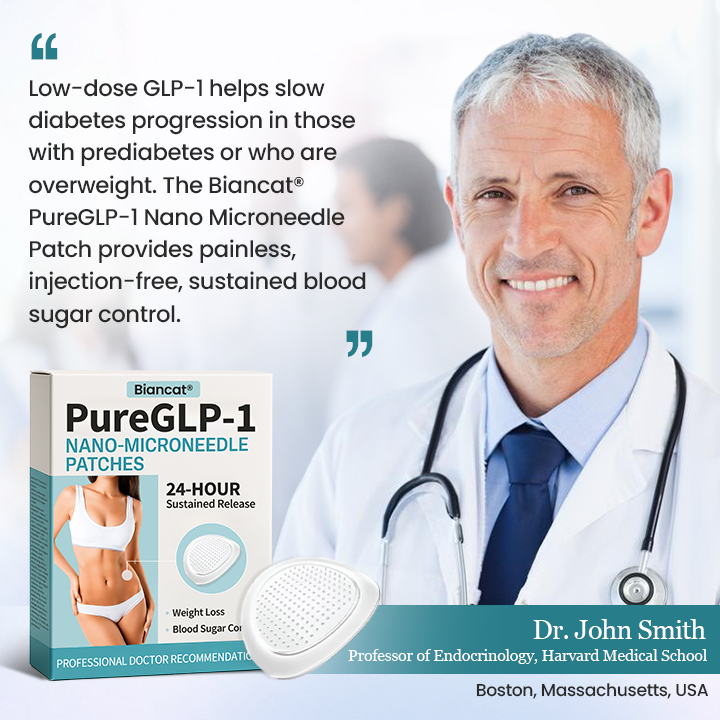 Biancat® PureGLP-1 Nano Microneedle Patch（Zero Pain, 24/7 Release | Lose 20lbs FAST | 90% Sugar Drop | ）