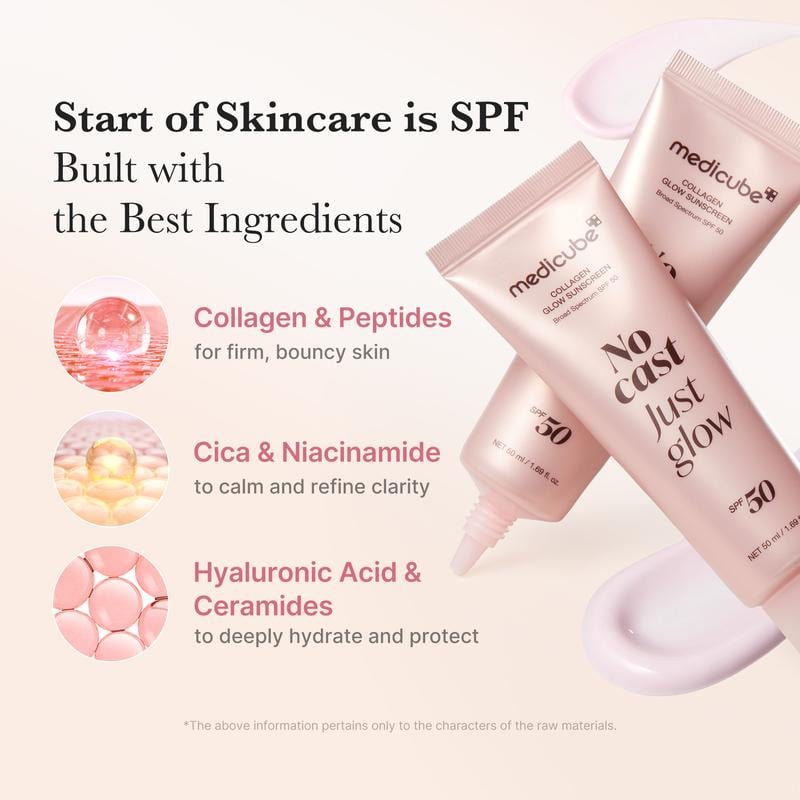 2-in-1 Primer & Sunscreen! ✨ No Cast Just Glow Collagen Sunscreen, Your Skin Gets Tenderer with Sun Exposure🌞