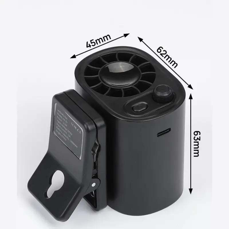 ✨Last Day 49% OFF - Car Clip On Fan with LED Display -360° Rotation, 100 Speeds Adjustable, USB Rechargeable